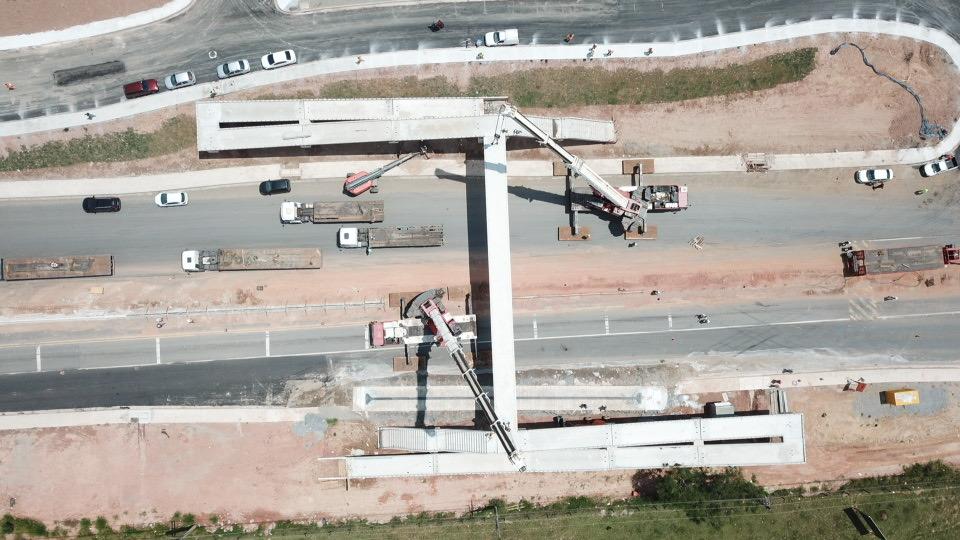 Passarela de Concreto Pré-Fabricado - Mogi Dutra